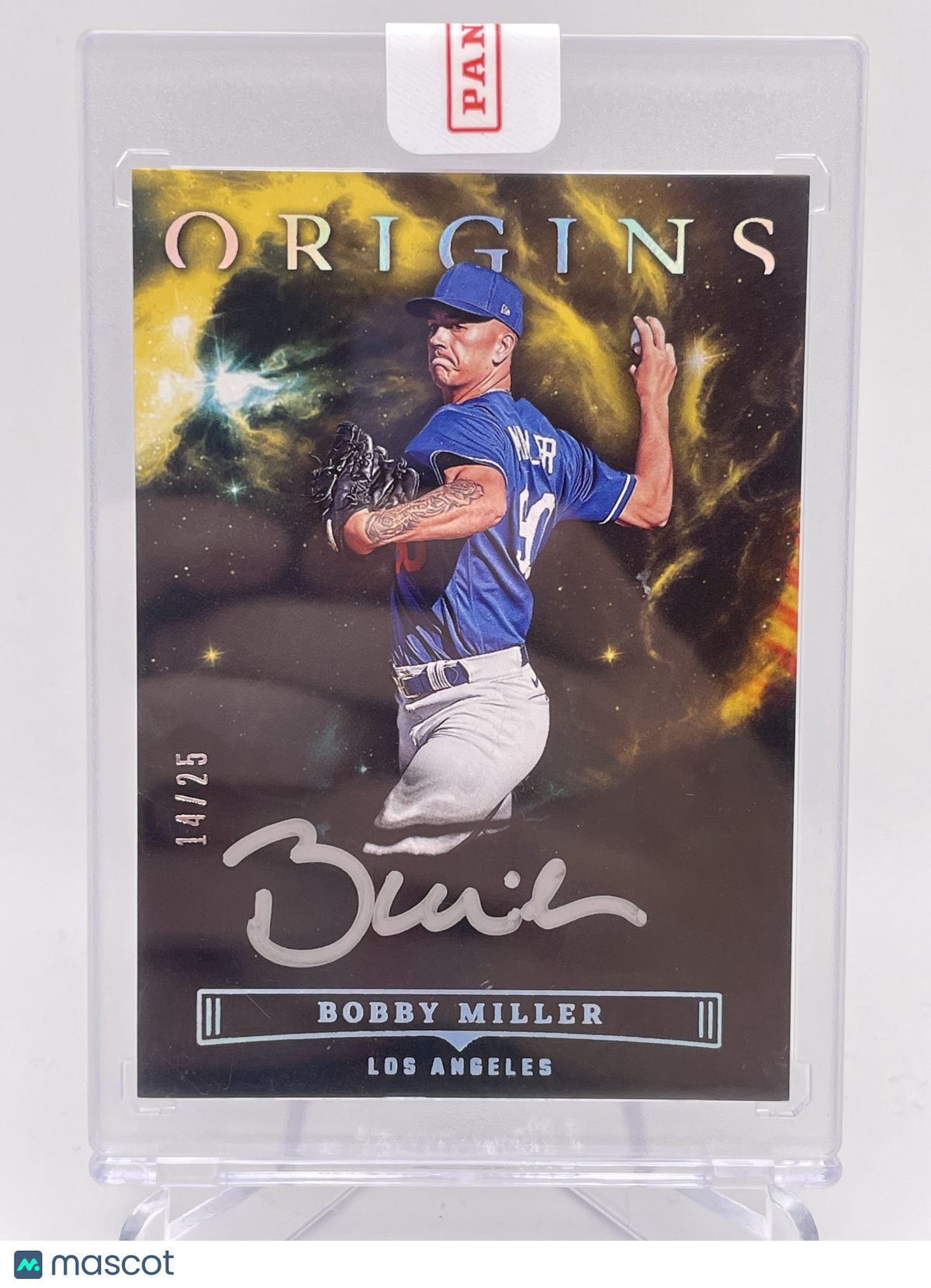 2023 PANINI ORIGINS BOBBY MILLER SILVER INK AUTO /25 PROSPECT RC
