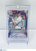 2025 TOPPS TRIBUTE SPENCER SCHWELLENBACH BLUE AUTO /150 ROOKIE RC BRAVES