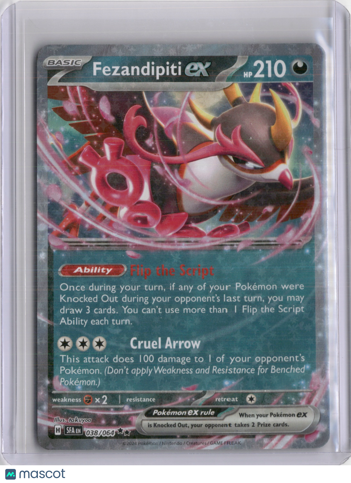 2024 SHROUDED FABLE FEZANDIPITI EX DOUBLE RARE #038/064