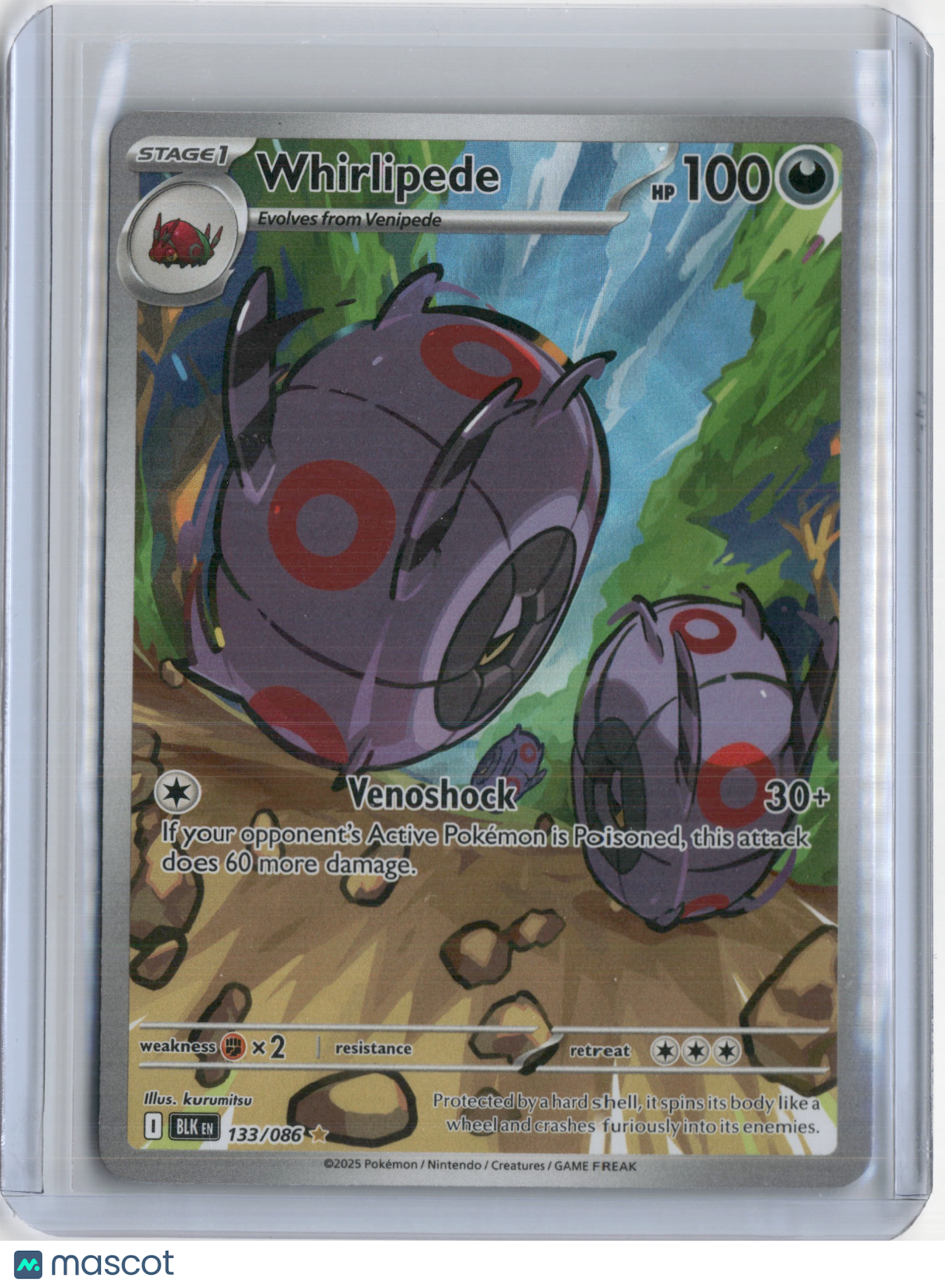 2025 BLACK BOLT (ENG) WHIRLIPEDE ILLUSTRATION RARE #133/086