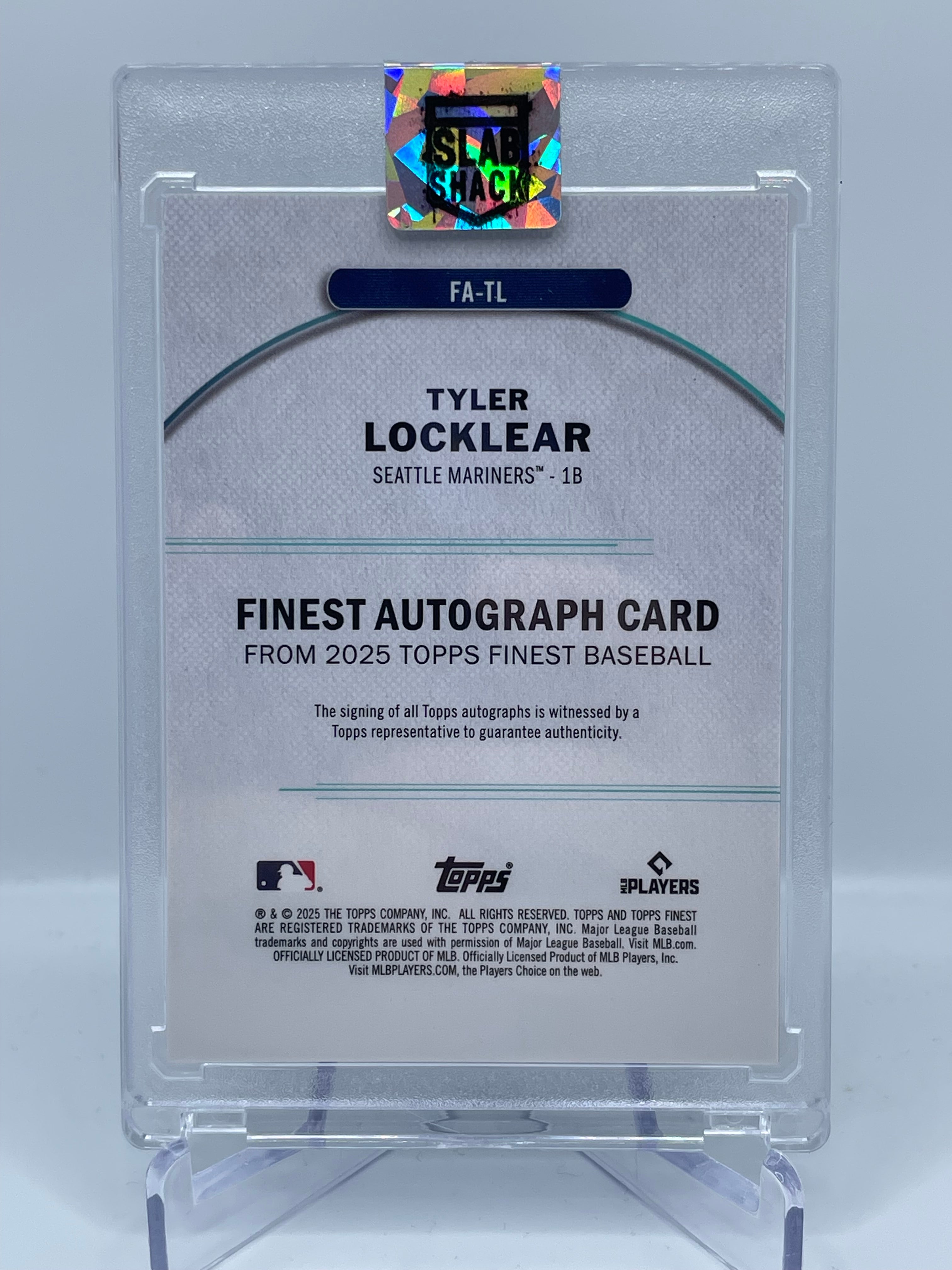 2025 TOPPS FINEST TYLER LOCKLEAR AUTO /150 ROOKIE RC