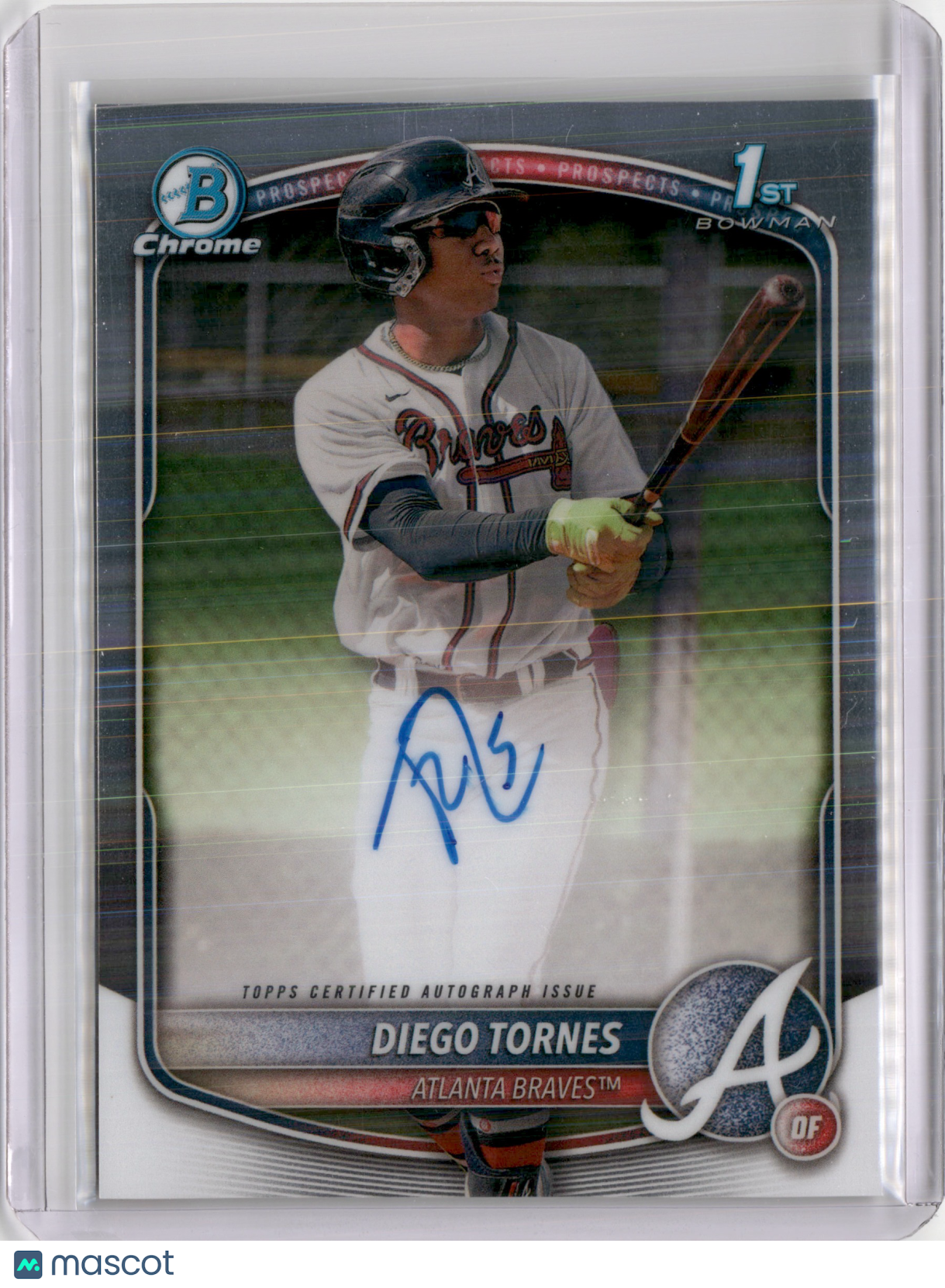 2025 BOWMAN CHROME  DIEGO TORNES  1ST BOWMAN AUTOGRAPH