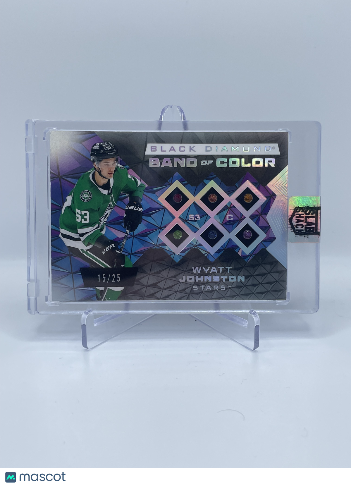 2025 UPPER DECK BLACK DIAMOND WYATT JOHNSTON BAND OF COLOR /25