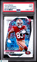 2024 PRIZM JACOB COWING WHITE SPARKLE RC PSA 9