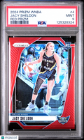 2024 Panini Prizm WNBA 4 Jacy Sheldon Red Prizm /299 RC ROOKIE