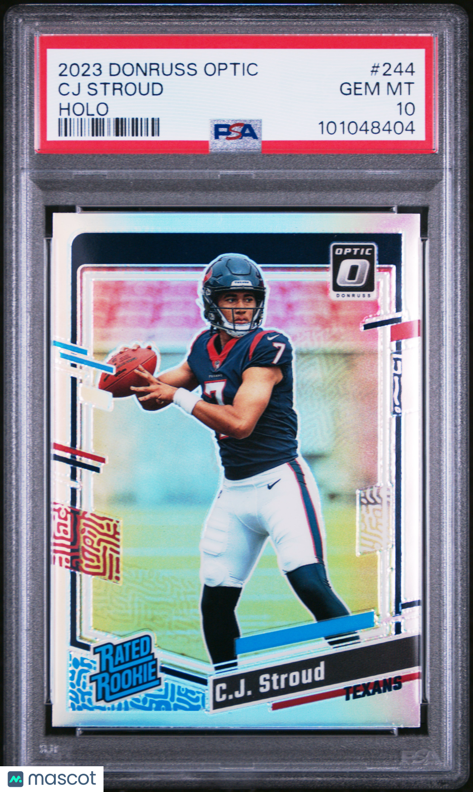 2023 Panini Donruss Optic ROOKIE CJ Stroud #244 Holo RC PSA 10