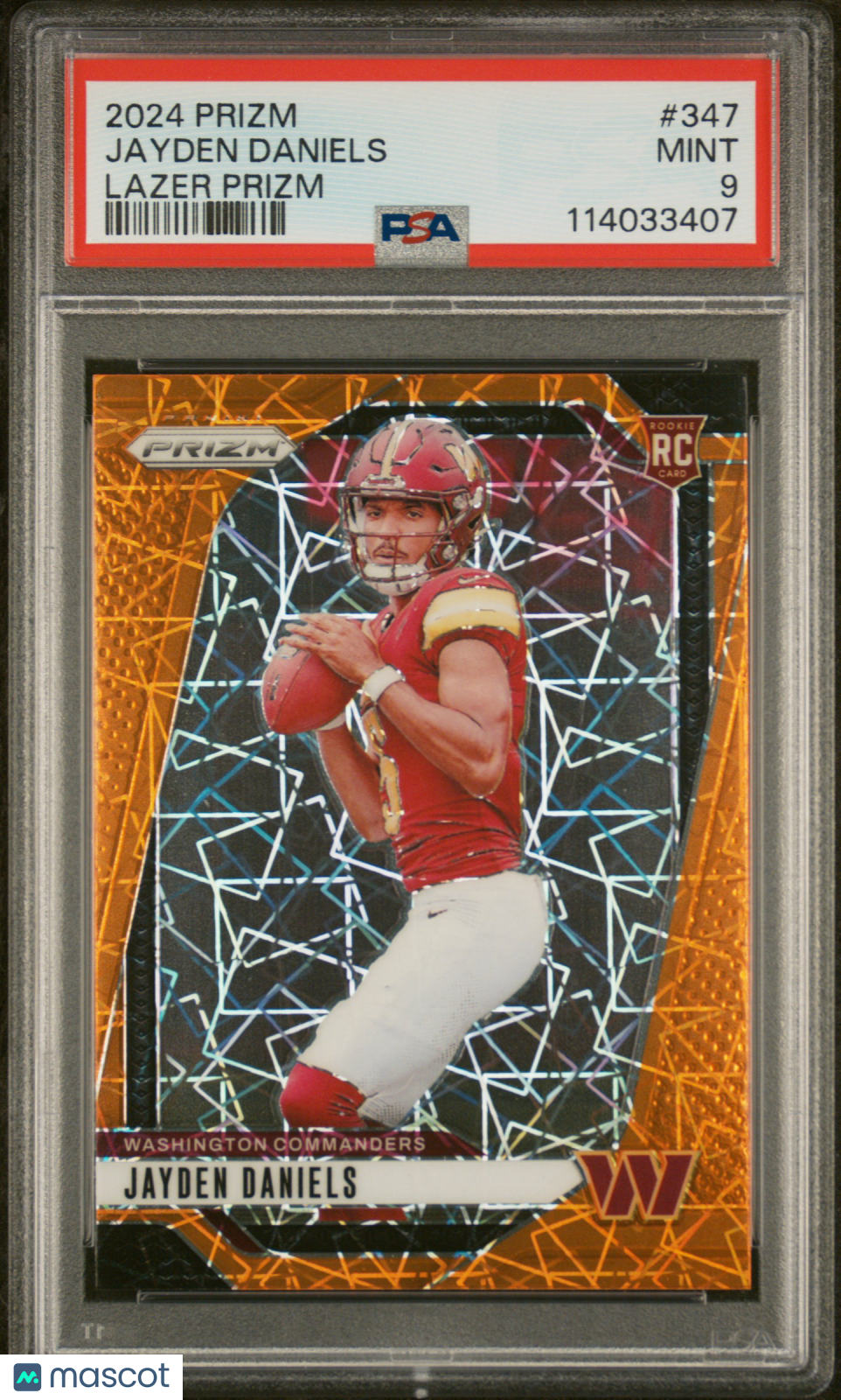 2024 Panini Prizm Jayden Daniels #347 Lazer PSA 9