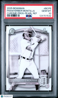 2025 Bowman Franyerber Montilla 1st Chrome Prospect Pearl Refractor PSA 10 RC