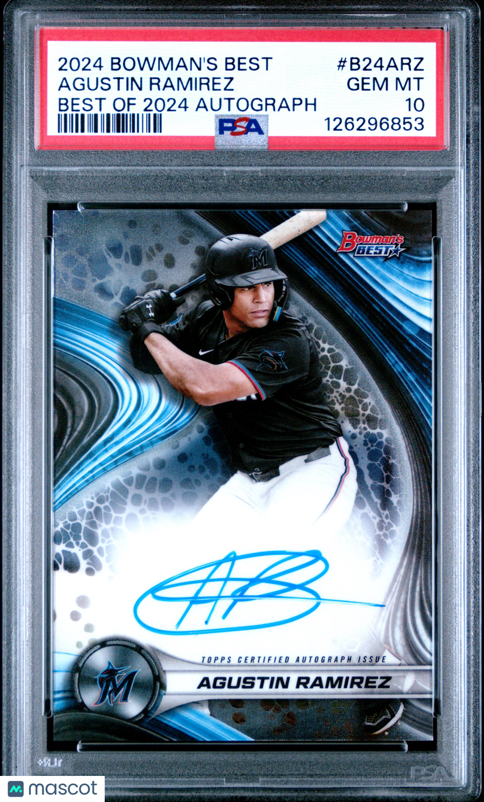 2024 BOWMANS BEST AGUSTIN RAMIREZ BEST OF 2024 AUTOGRAPH
