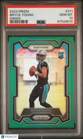 2023 Panini Prizm Bryce Young #311 Green PSA 10
