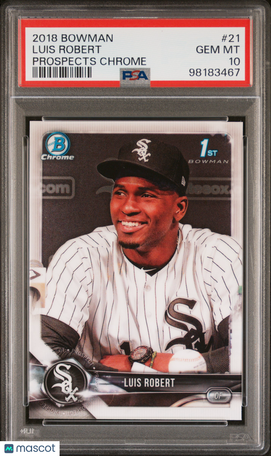 2018 Bowman Prospects Chrome Luis Robert #21 PSA 10