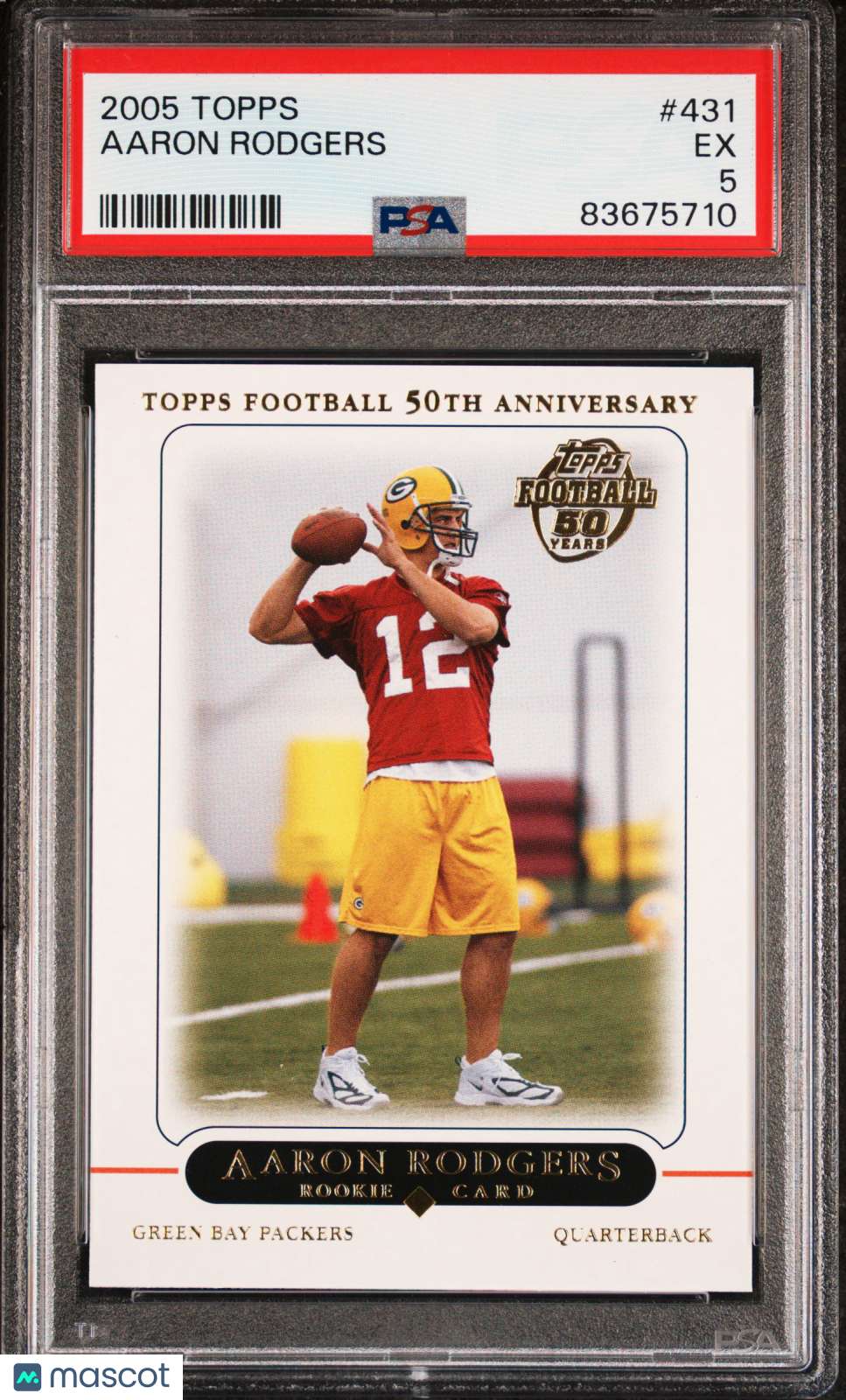 2005 Topps Aaron Rodgers #431 PSA 5
