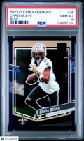 2023 Panini Clearly Donruss Chris Olave #35 Blue PSA 10