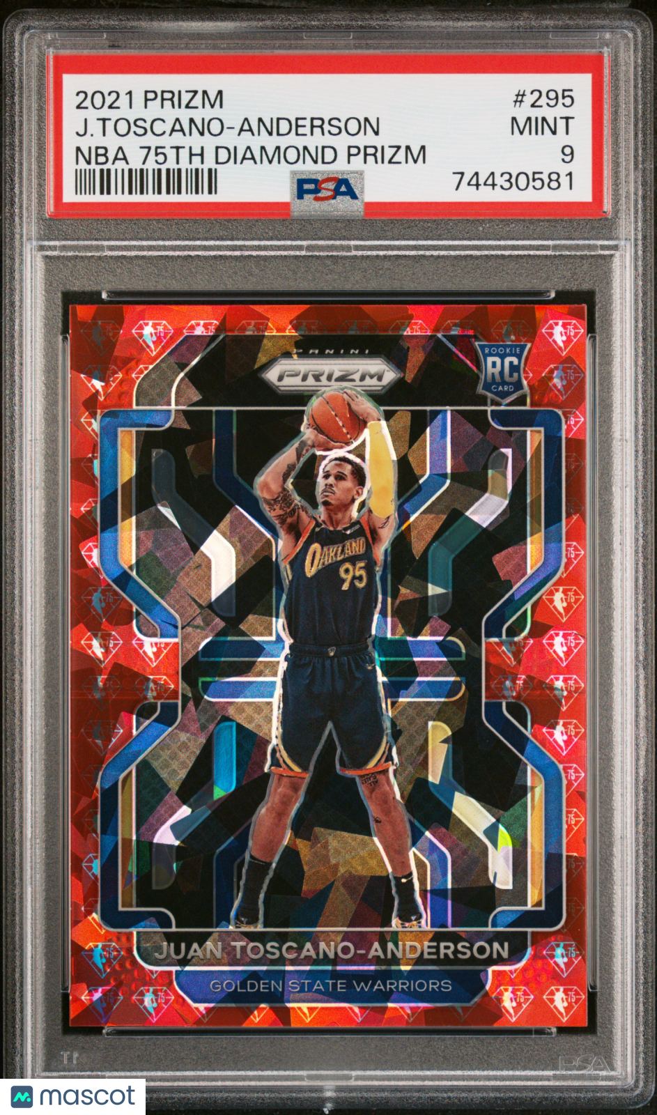 2021 Panini Prizm J. Toscano-Anderson #295 NBA 75th Diamond PSA 9