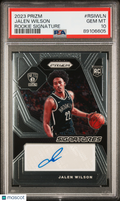 2023 Panini Prizm Rookie Signatures Jalen Wilson #RSIWLN PSA 10