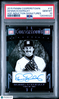 2015 Panini Cooperstown HOF Induction Signatures Auto Dennis Eckersley PSA 10