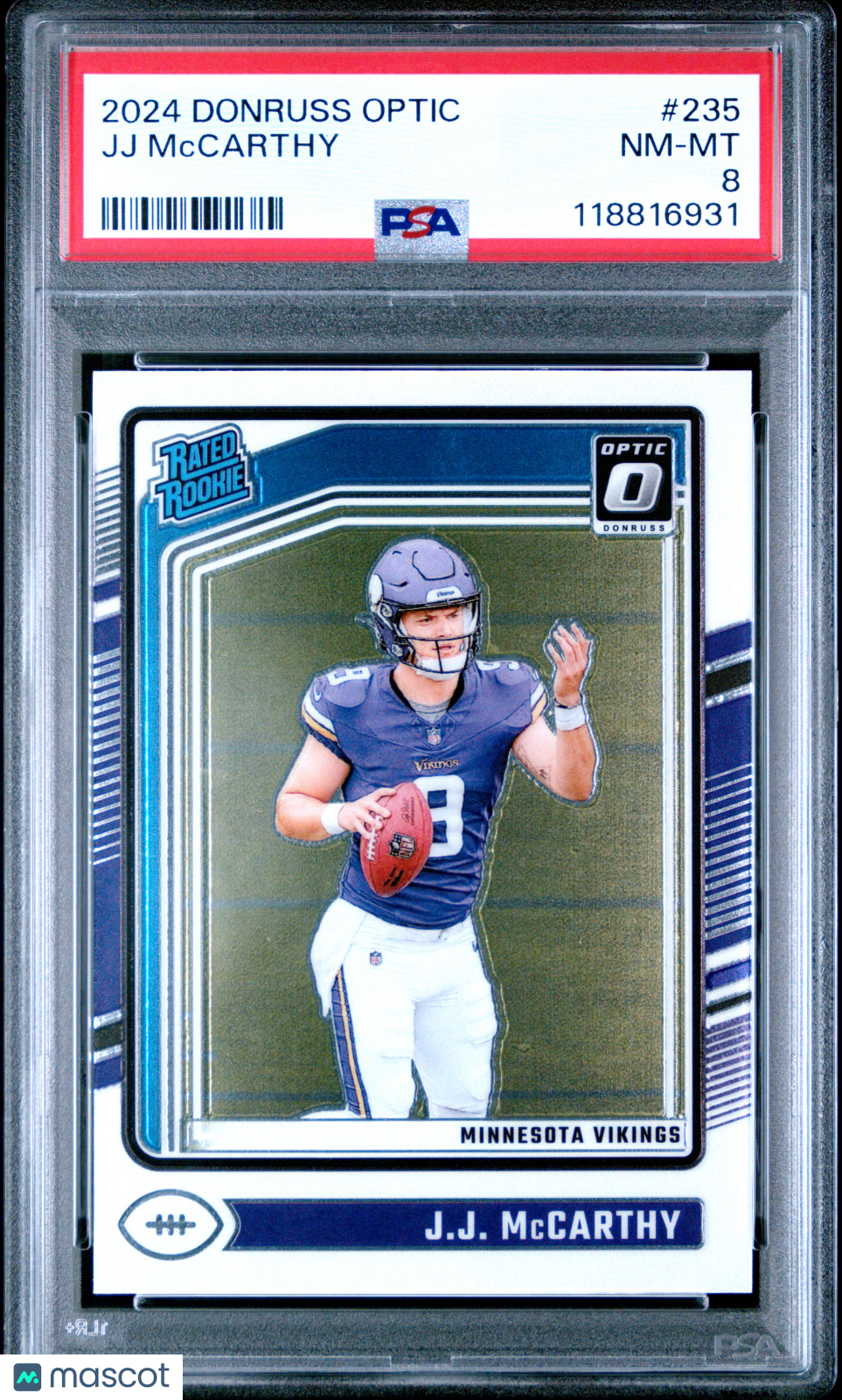 2024 DONRUSS OPTIC JJ MCCARTHY BASE #235