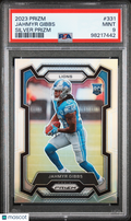 2023 Panini Prizm Jahmyr Gibbs #331 Silver PSA 9