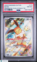 2025 Pokemon SVP EN-SV Black Star Promo Eevee #173 Prismatic Evolutions PSA 8