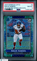 2024 DONRUSS OPTIC MALIK NABERS 2014 RETRO SERIES DRAGON RC /24