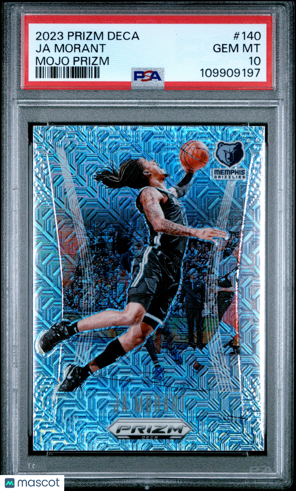 2023 Panini Prizm Deca Ja Morant #140 Mojo PSA 10