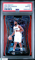 2024 Panini Select Zion Williamson #304 Red Mojo PSA 10