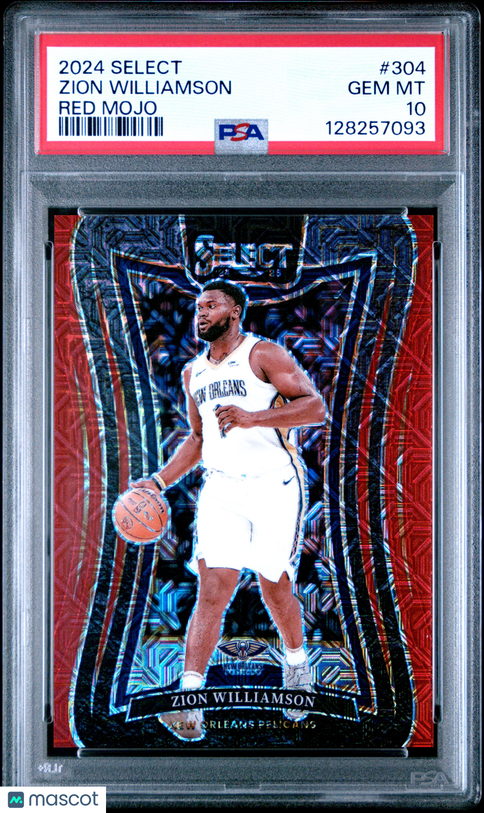 2024 Panini Select Zion Williamson #304 Red Mojo PSA 10