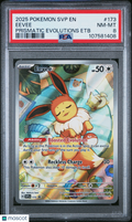 2025 Pokemon SVP EN-SV Black Star Promo Eevee #173 Prismatic Evolutions PSA 8