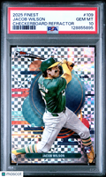 2025 Topps Finest Jacob Wilson #109 Checkerboard Refractor PSA 10