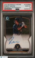 2023 Bowman Chrome Robert Moore 1st Prospect Auto PSA 10 RC