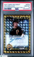 2024 TOPPS PRO DEBUT JUN-SEOK SHIM FOILFRACTOR AUTO 1/1