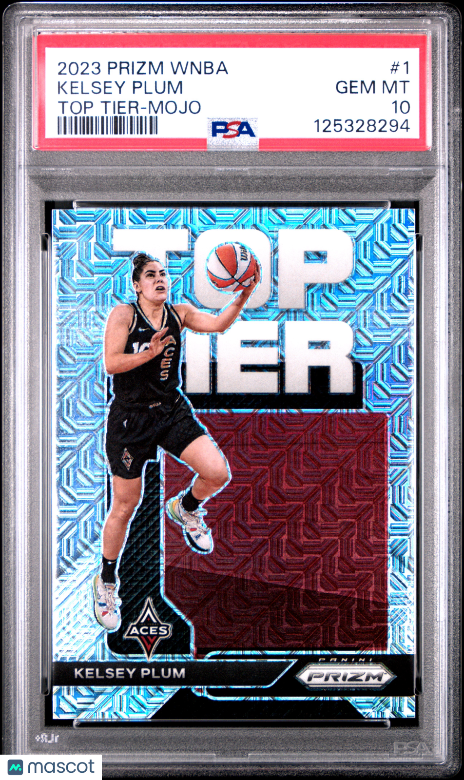 2023 Panini Prizm WNBA Top Tier 1 Kelsey Plum Mojo /25