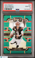 2023 Panini Select Joe Burrow #20 Concourse Green Prizm /5 PSA 10