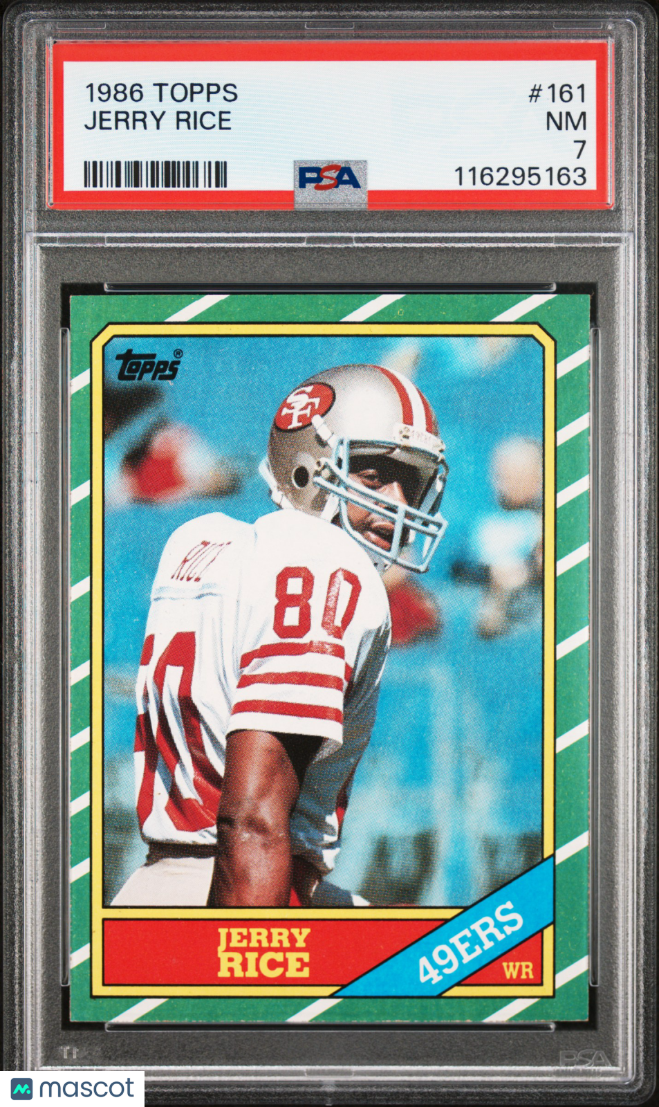 1986 Topps Jerry Rice #161 PSA 7