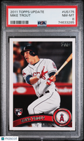 2011 Topps Update Mike Trout #US175 PSA 8