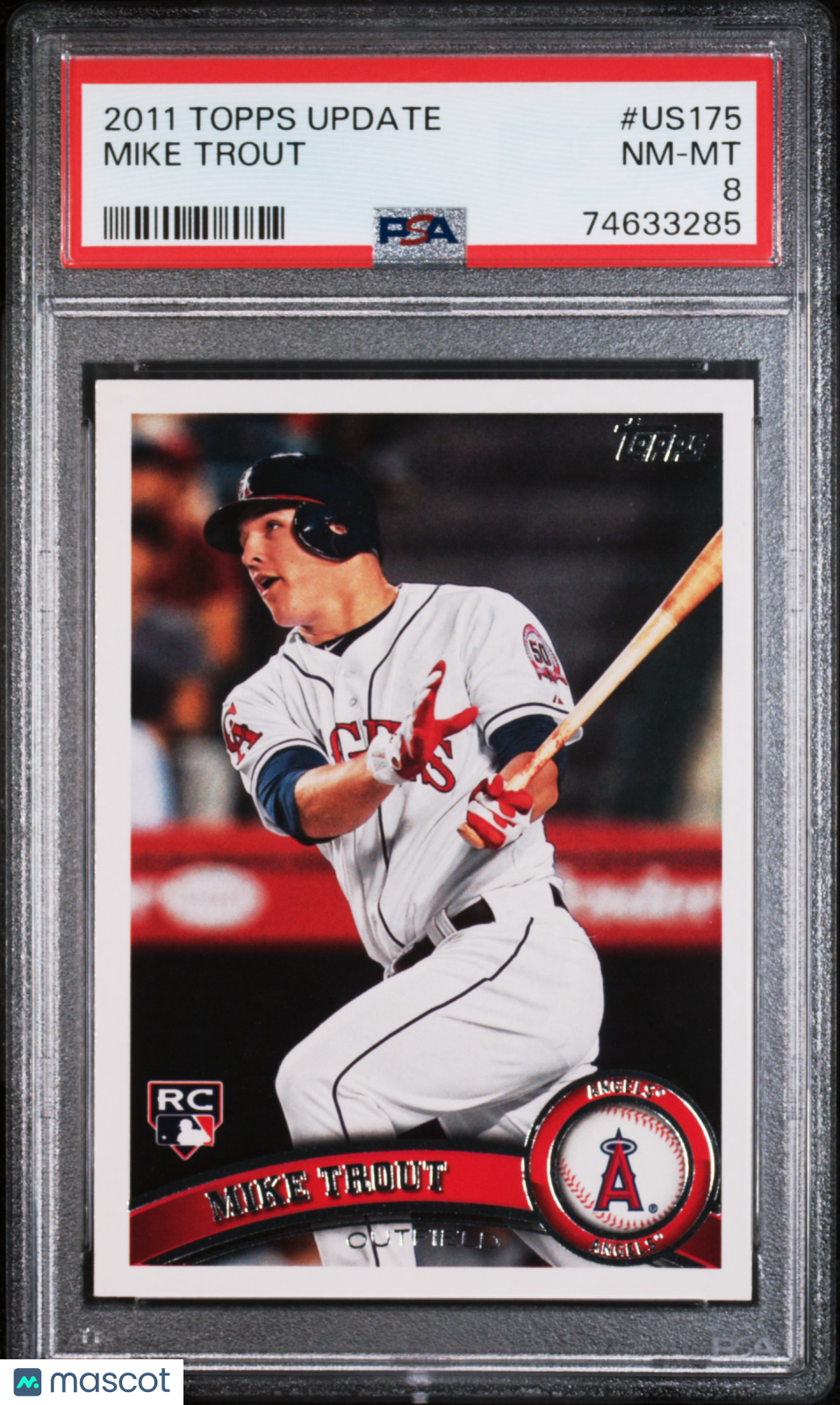 2011 Topps Update Mike Trout #US175 PSA 8
