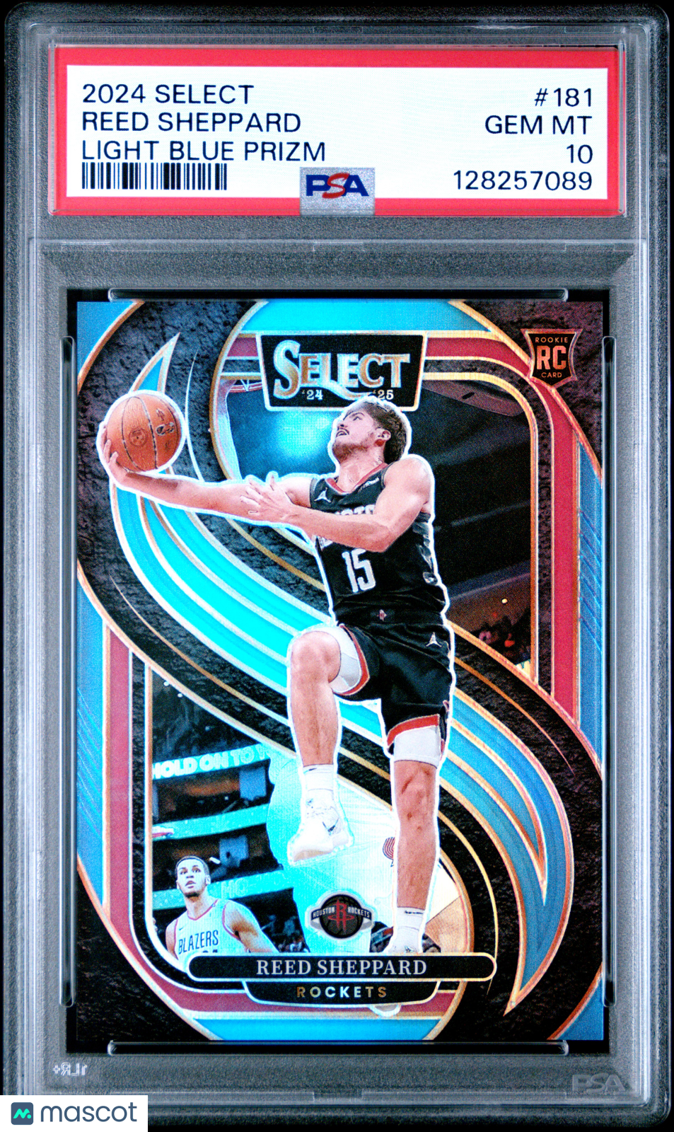2024 Panini Select Reed Sheppard #181 Light Blue Prizm PSA 10