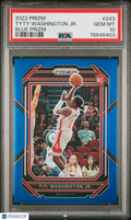 2022 Panini Prizm Tyty Washington JR. #243 Blue / PSA 10