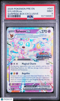 2025 Pre EN-Prismatic Evolutions Sylveon EX #041 Surprise Box Exclusive PSA 9