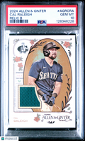 2024 Topps Allen & Ginter Allen & Ginter Relics B Cal Raleigh #AGRCRA PSA 10