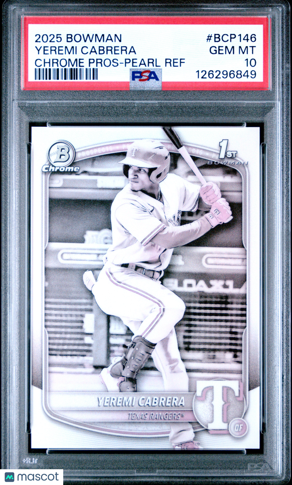 2025 BOWMAN CHROME 1ST YEREMI CABRERA PROSPECTS PEARL REFRACTOR
