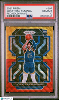 2021 Panini Prizm Jonathan Kuminga #307 Red Gold Wave PSA 10 RC