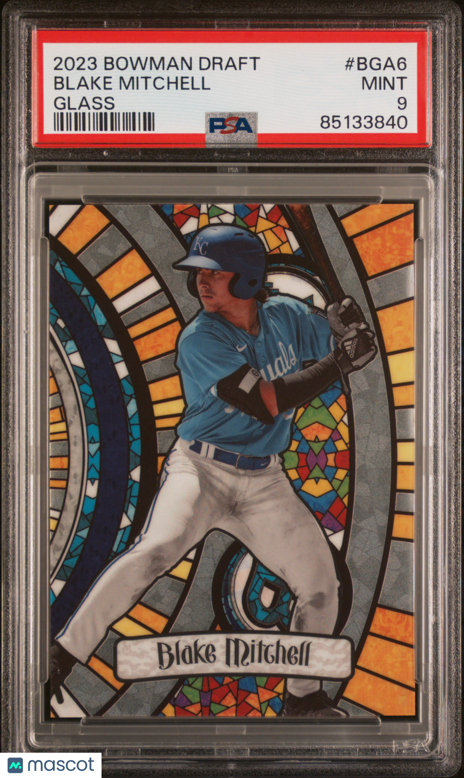 2023 Bowman Draft Glass Blake Mitchell PSA 9 RC