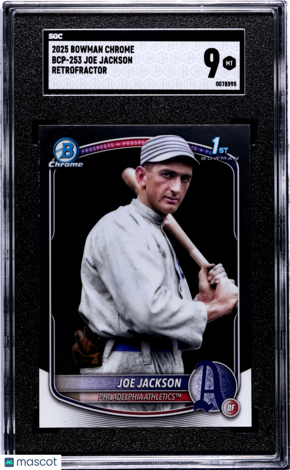 2025 Bowman Chrome Joe Jackson #BCP-253 Retrofractor SGC 9