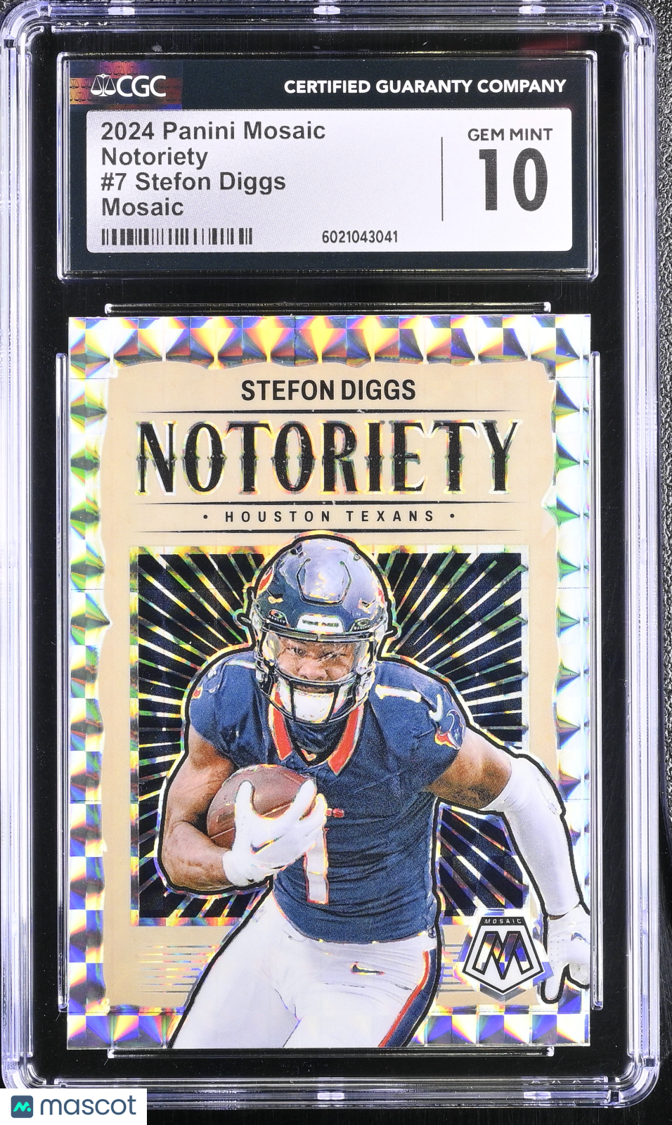 2024 Panini Mosaic Stefon Diggs #7 Mosaic Notoriety CGC 10