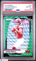 2024 Panini Prizm Jayden Daniels #347 Green Wave PSA 8.5