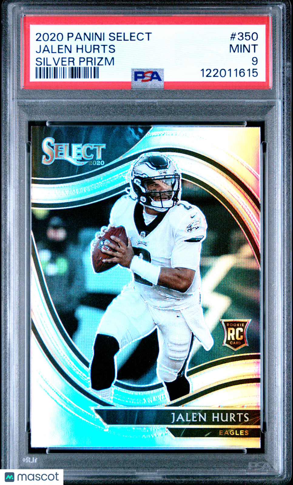 2020 Panini Select Jalen Hurts #350 Silver Prizm PSA 9