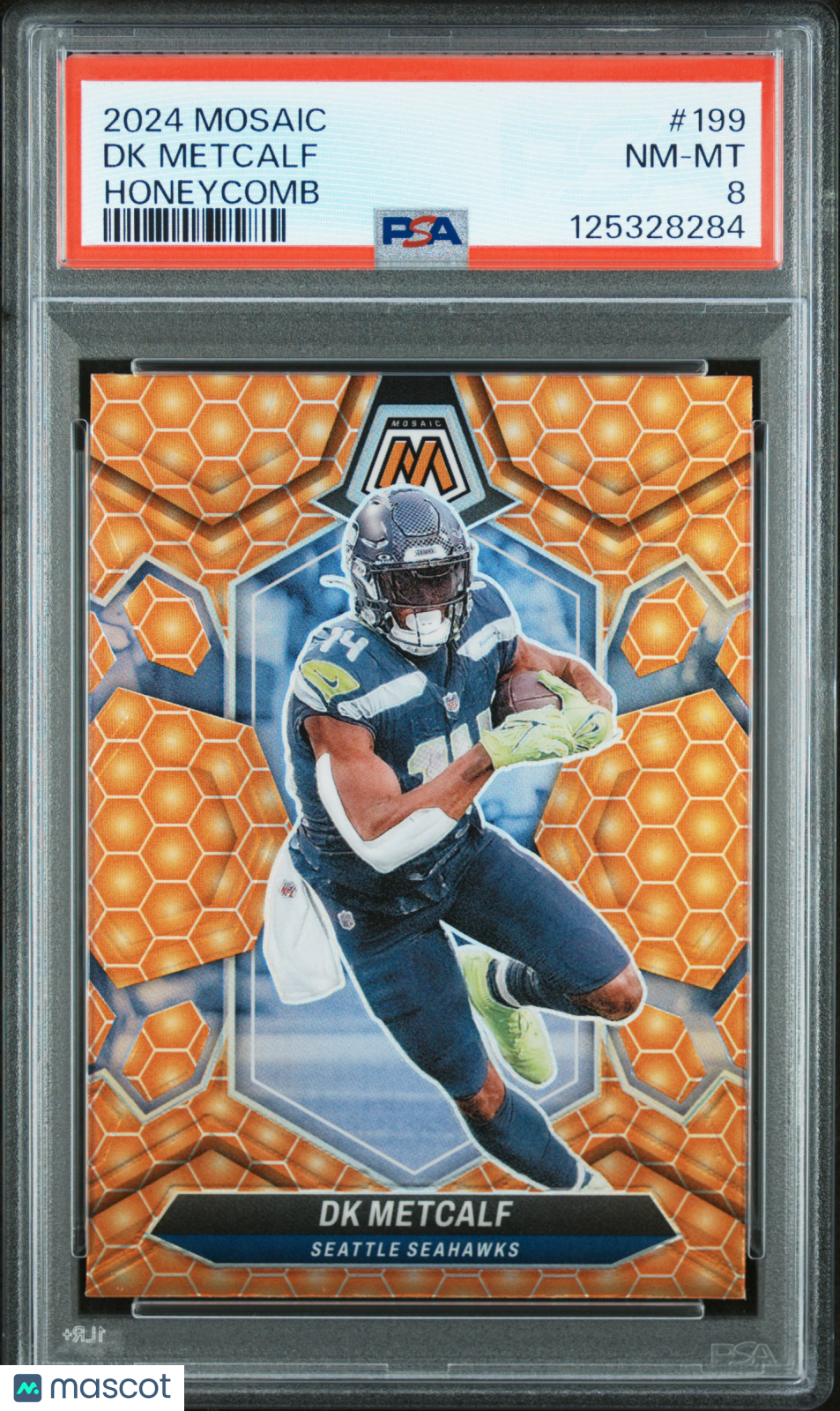 2024 Panini Mosaic DK Metcalf #199 Honeycomb PSA 8